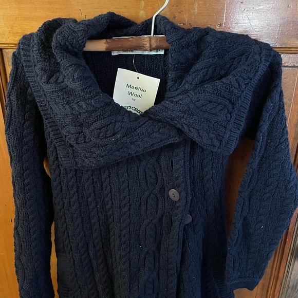 NWT Aran Crafts sweater from Ireland. Made from 100% Merino Wool - Picture 3 of 8